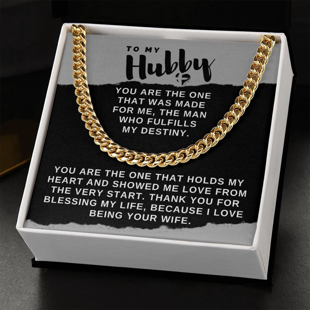 Hubby - You're The One - Cuban Chain Necklace HGF#025CC2v2 Jewelry 