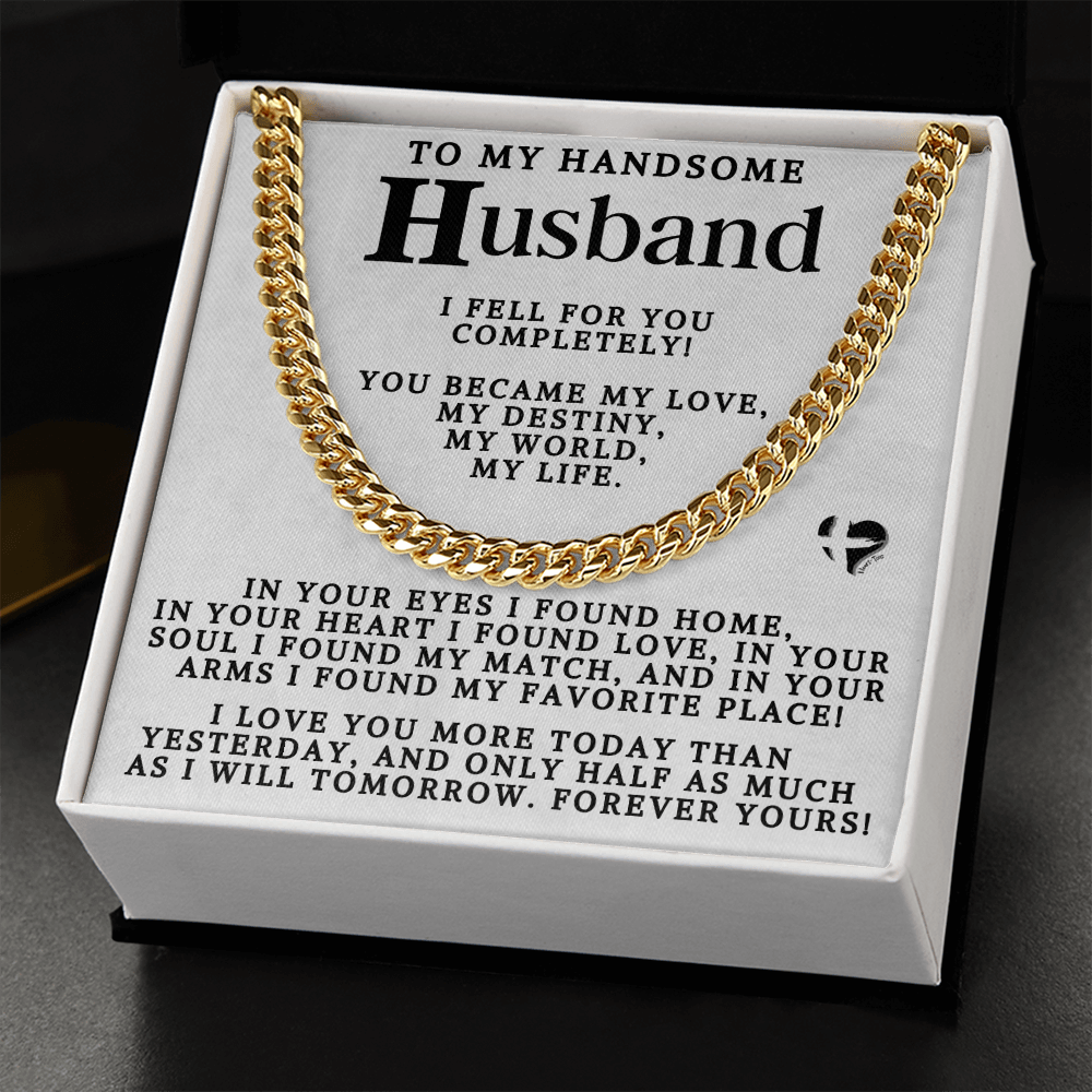 To Husband - My Love My Destiny Cuban Chain 2-80CCcMWte Jewelry 