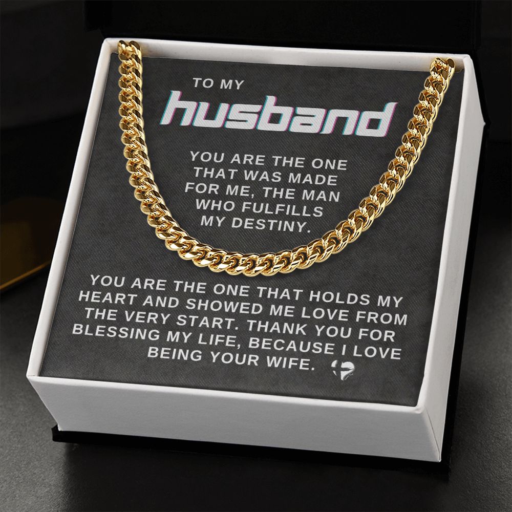 Husband - You're The One - Cuban Chain HGF#025CC2v3 Jewelry 