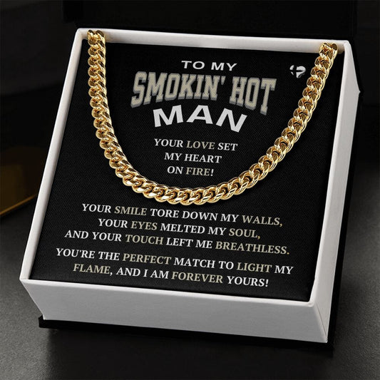 My Smokin' Hot Man - My Perfect Match - Cuban Chain Link Necklace HGF#240CC Jewelry 