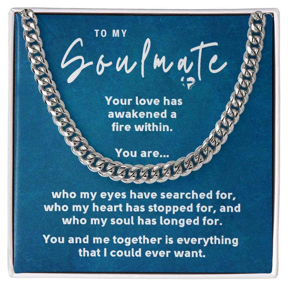 Soulmate - All That I Could Ever Want - Cuban Chain HGF#167CC2 Jewelry Stainless Steel Standard Box 