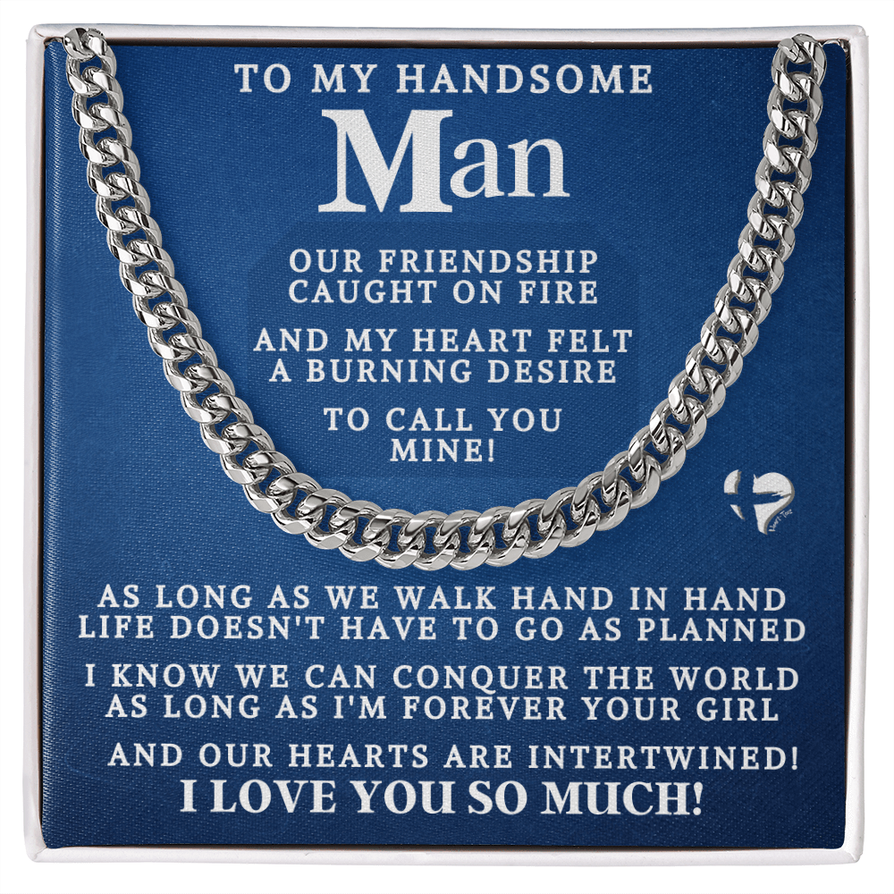 My Man - Conquer The World - Cuban Link Chain HGF#76CC Necklaces 