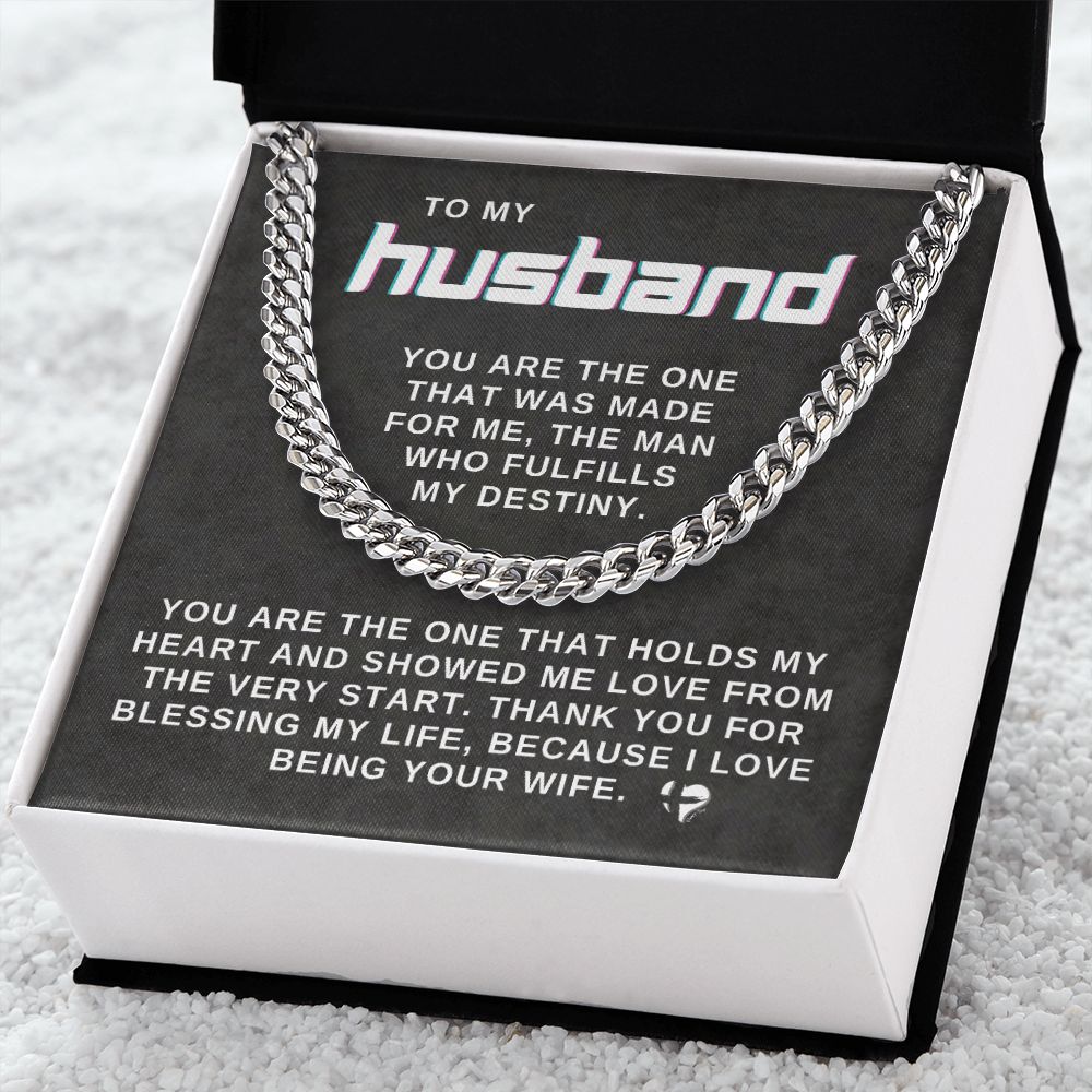 Husband - You're The One - Cuban Chain HGF#025CC2v3 Jewelry 