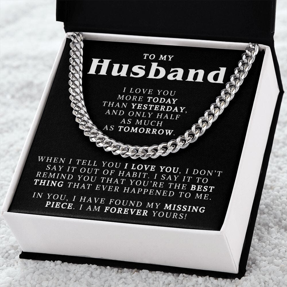 Husband - When I Say I Love You - Cuban Chain HGF#265CC Jewelry 