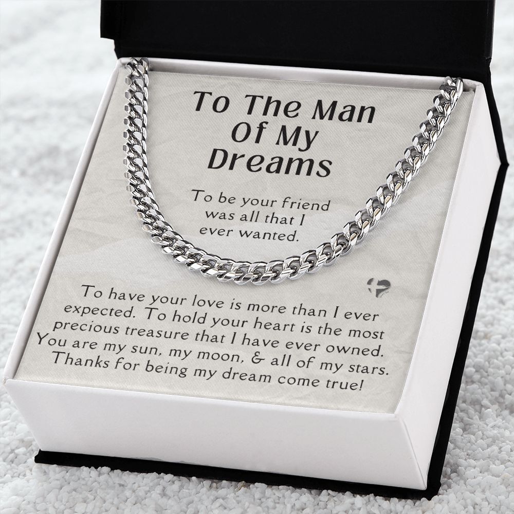 To The Man Of My Dreams - Cuban Chain Necklace HGF#169CC2 Jewelry 