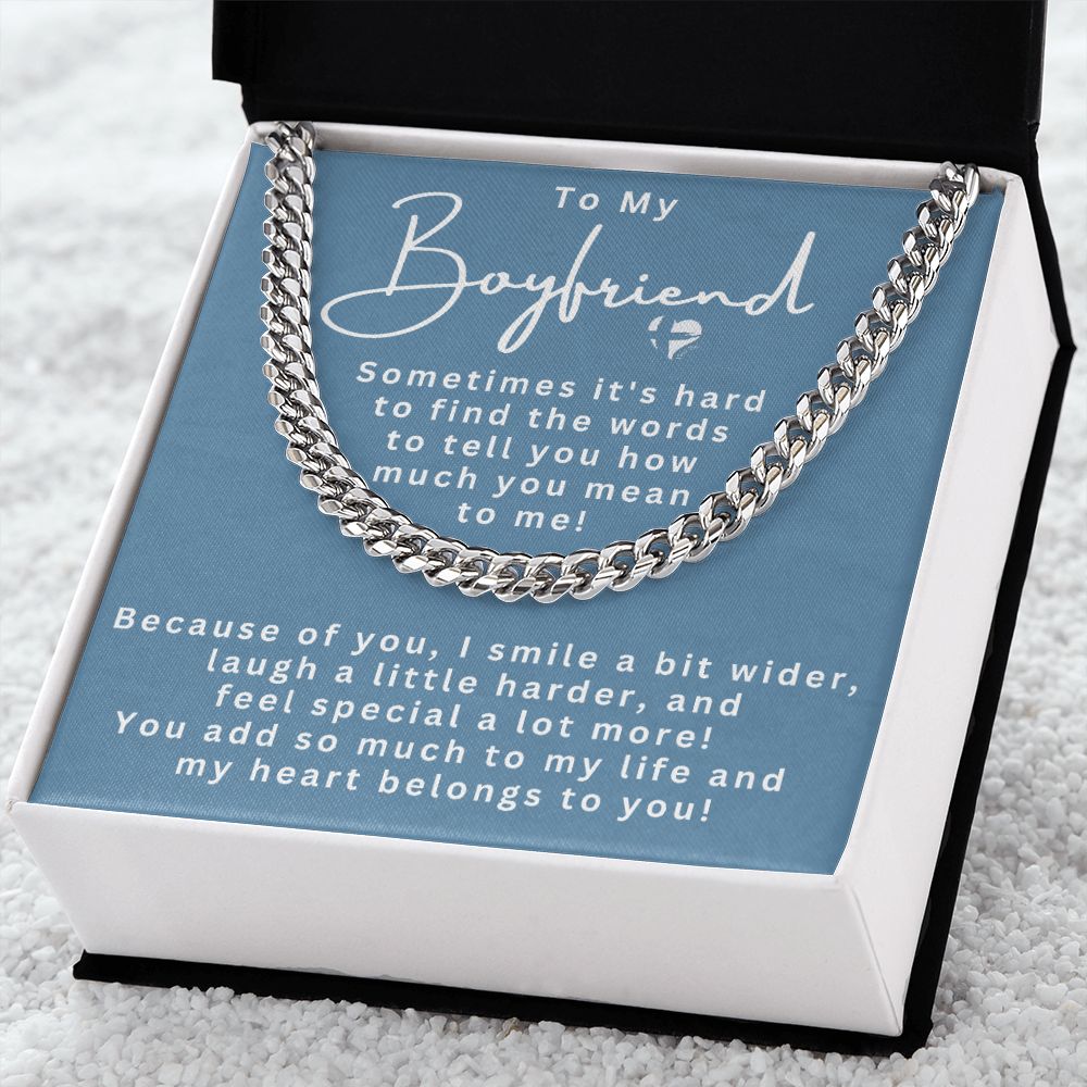 Boyfriend - My Heart Belongs To You - Cuban Chain HGF#191CC Jewelry 