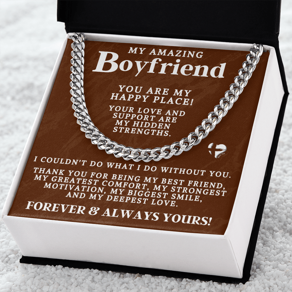 Boyfriend - My Happy Place - Cuban Chain2 Necklace Jewelry 