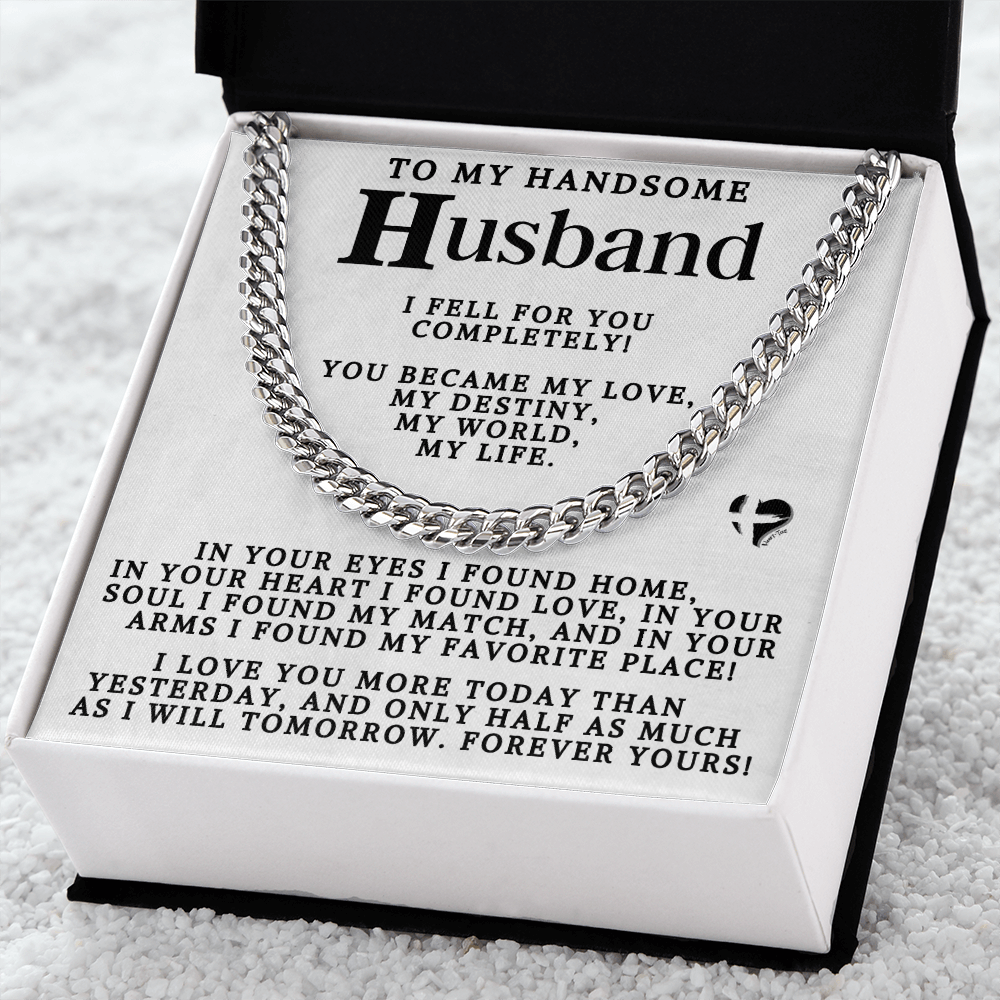 To Husband - My Love My Destiny Cuban Chain 2-80CCcMWte Jewelry 