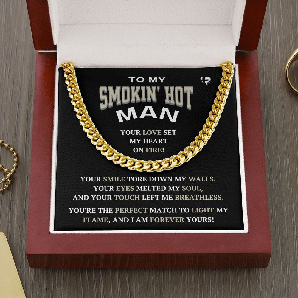 My Smokin' Hot Man - My Perfect Match - Cuban Chain Link Necklace HGF#240CC Jewelry 