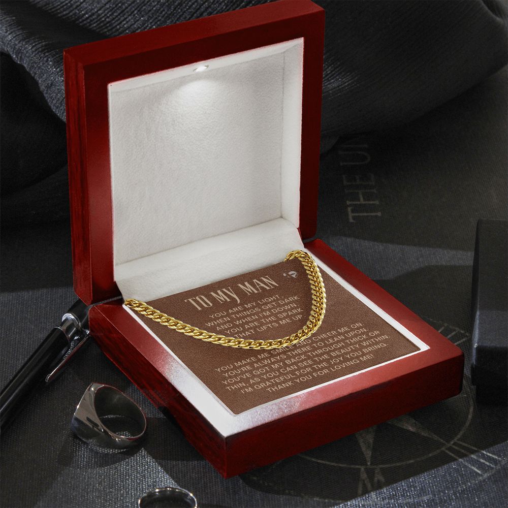 To My Man - The Spark In The Dark - Cuban Chain HGF#038RCC Jewelry 