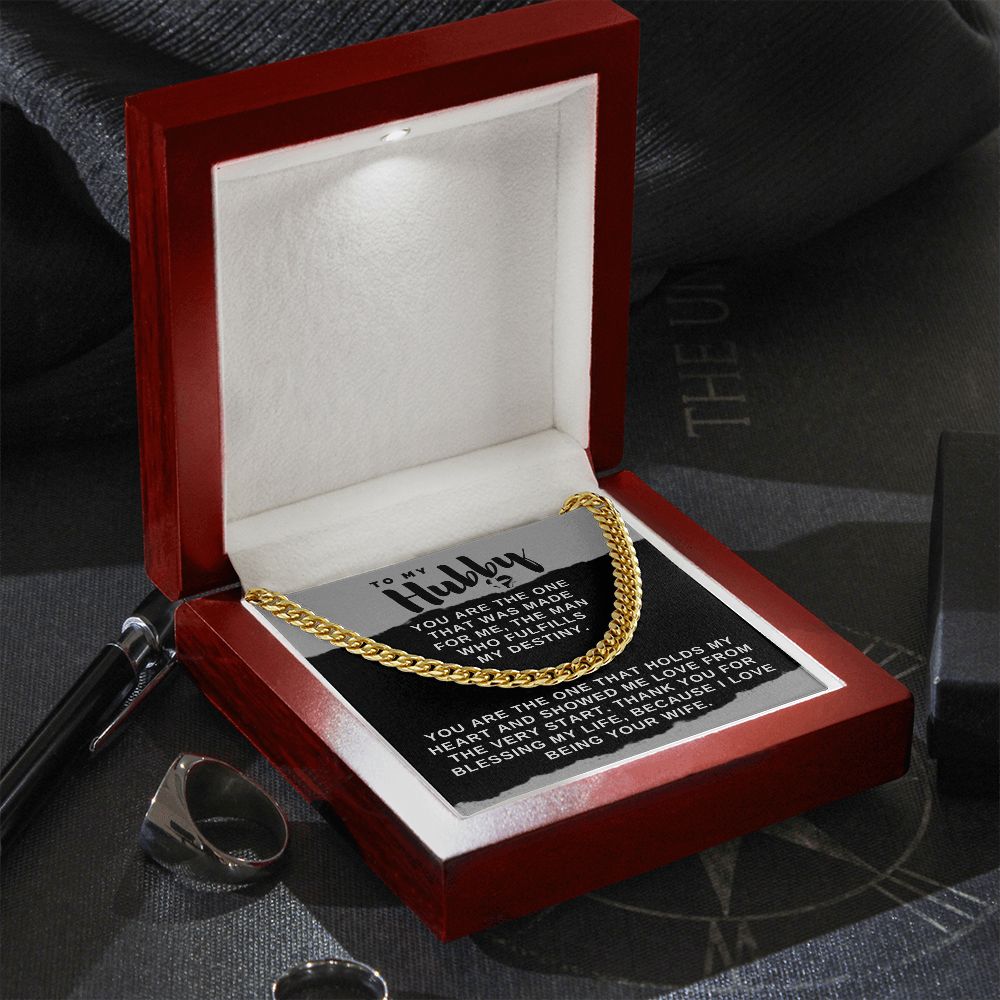 Hubby - You're The One - Cuban Chain Necklace HGF#025CC2v2 Jewelry 