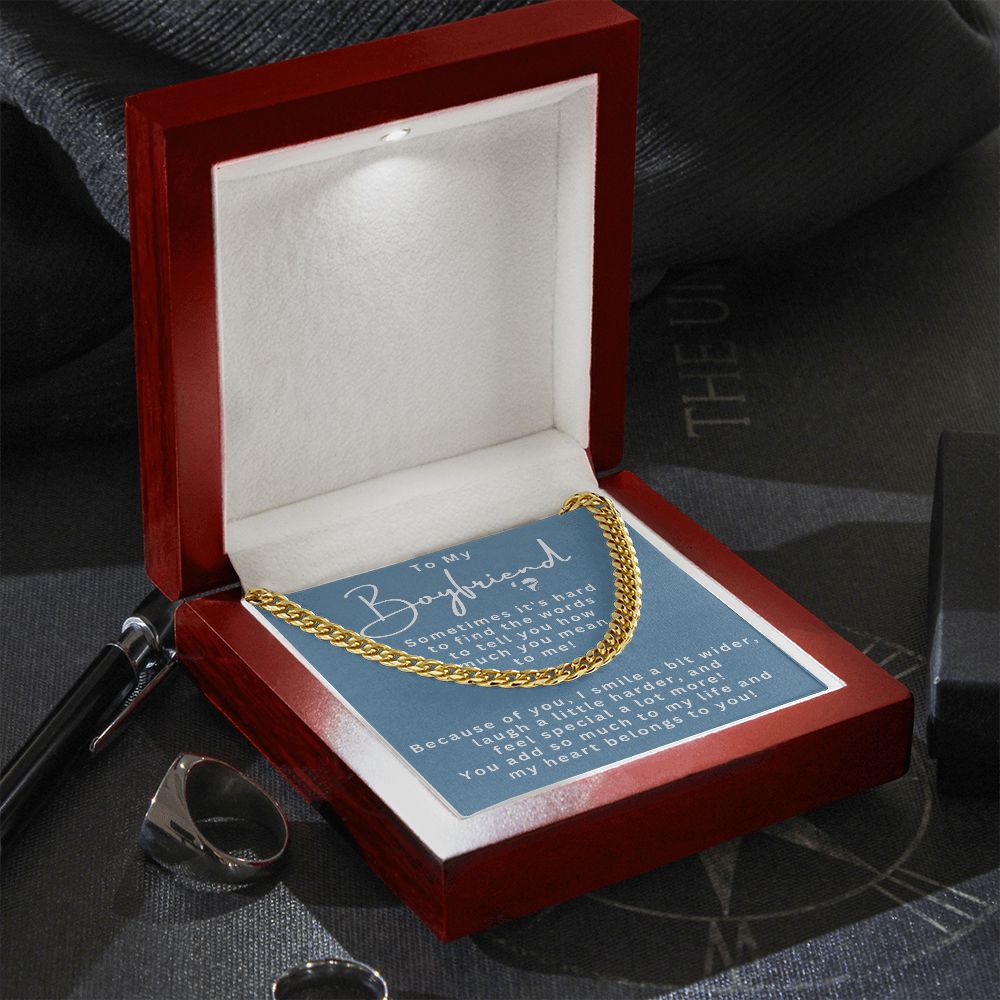 Boyfriend - My Heart Belongs To You - Cuban Chain HGF#191CC Jewelry 