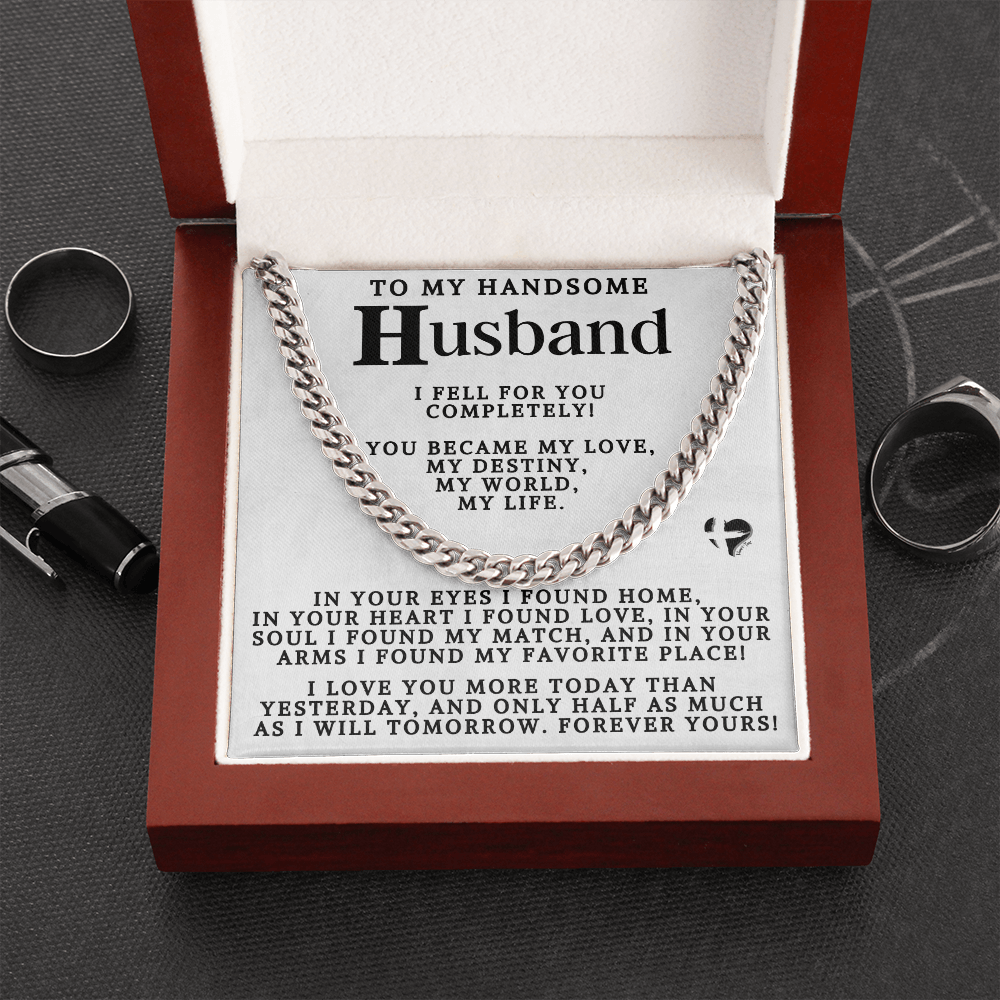 To Husband - My Love My Destiny Cuban Chain 2-80CCcMWte Jewelry Stainless Steel Upgraded Luxury Box 