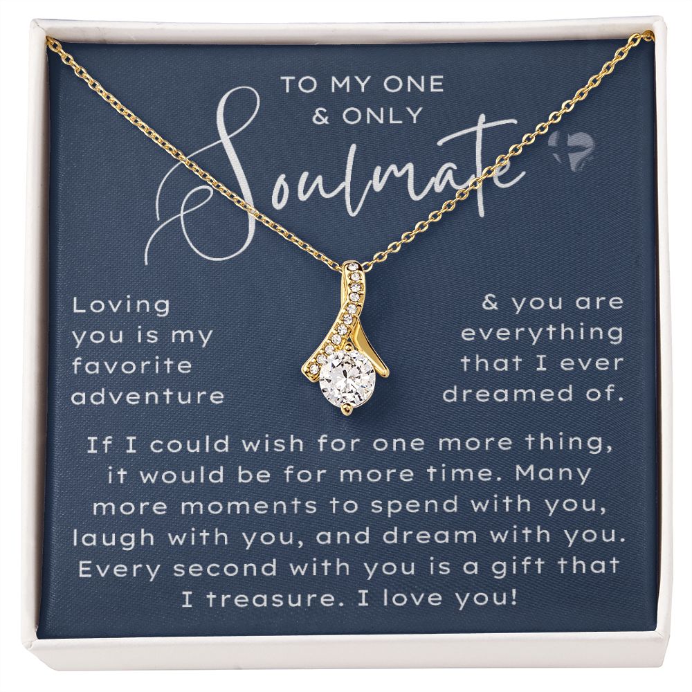 Soulmate - My One & Only - Alluring Beauty HGF#210AB Jewelry 18K Yellow Gold Finish Standard Box 