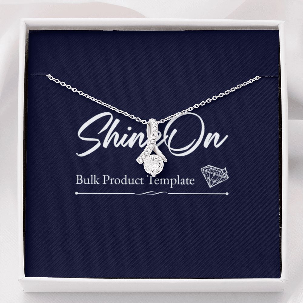 Alluring Beauty S&G Jewelry 14K White Gold Finish Standard Box 