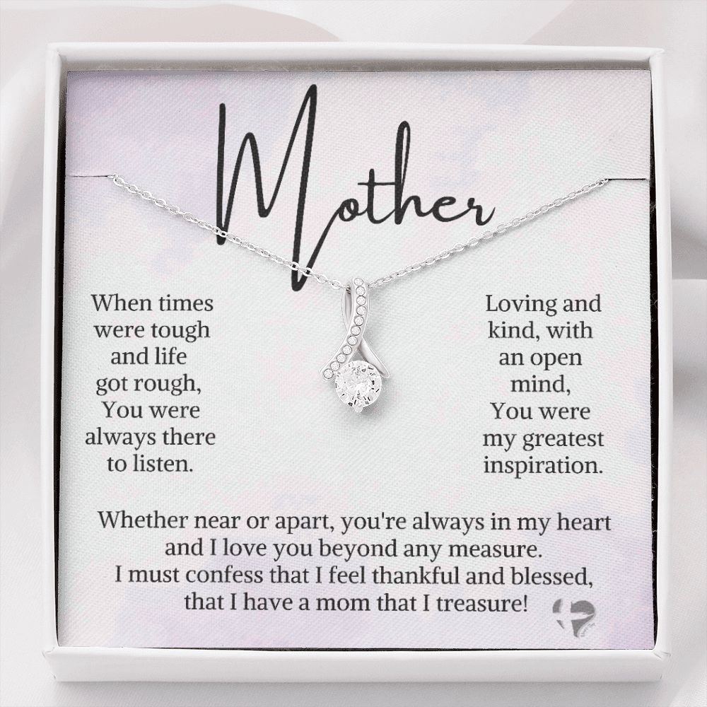 Mother - Beyond Any Measure - Alluring Beauty HGF#003RABv2 Jewelry 14K White Gold Finish Standard Box 