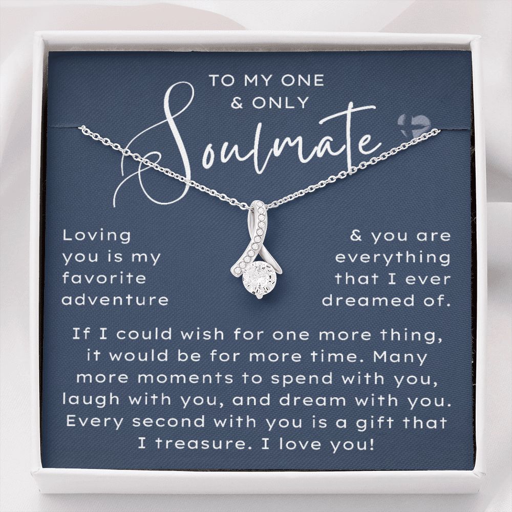 Soulmate - My One & Only - Alluring Beauty HGF#210AB Jewelry 14K White Gold Finish Standard Box 
