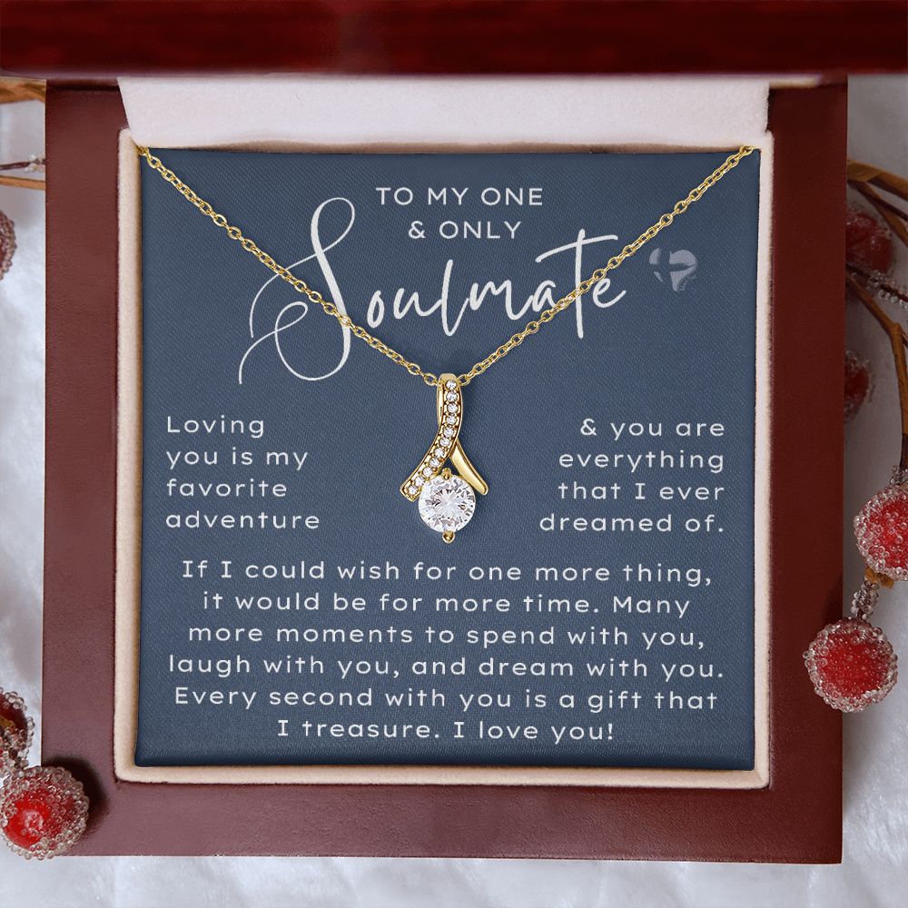 Soulmate - My One & Only - Alluring Beauty HGF#210AB Jewelry 18K Yellow Gold Finish Luxury Box 