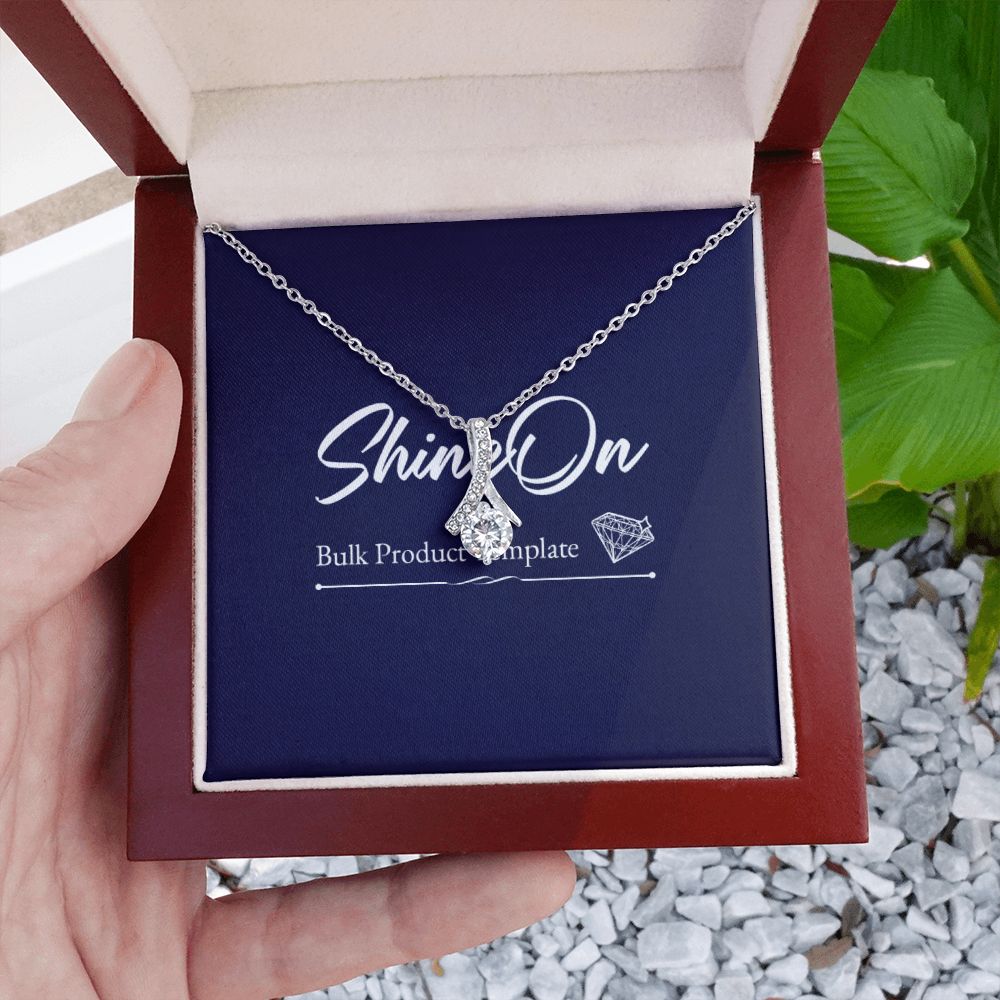 Alluring Beauty S&G Jewelry 14K White Gold Finish Luxury Box 