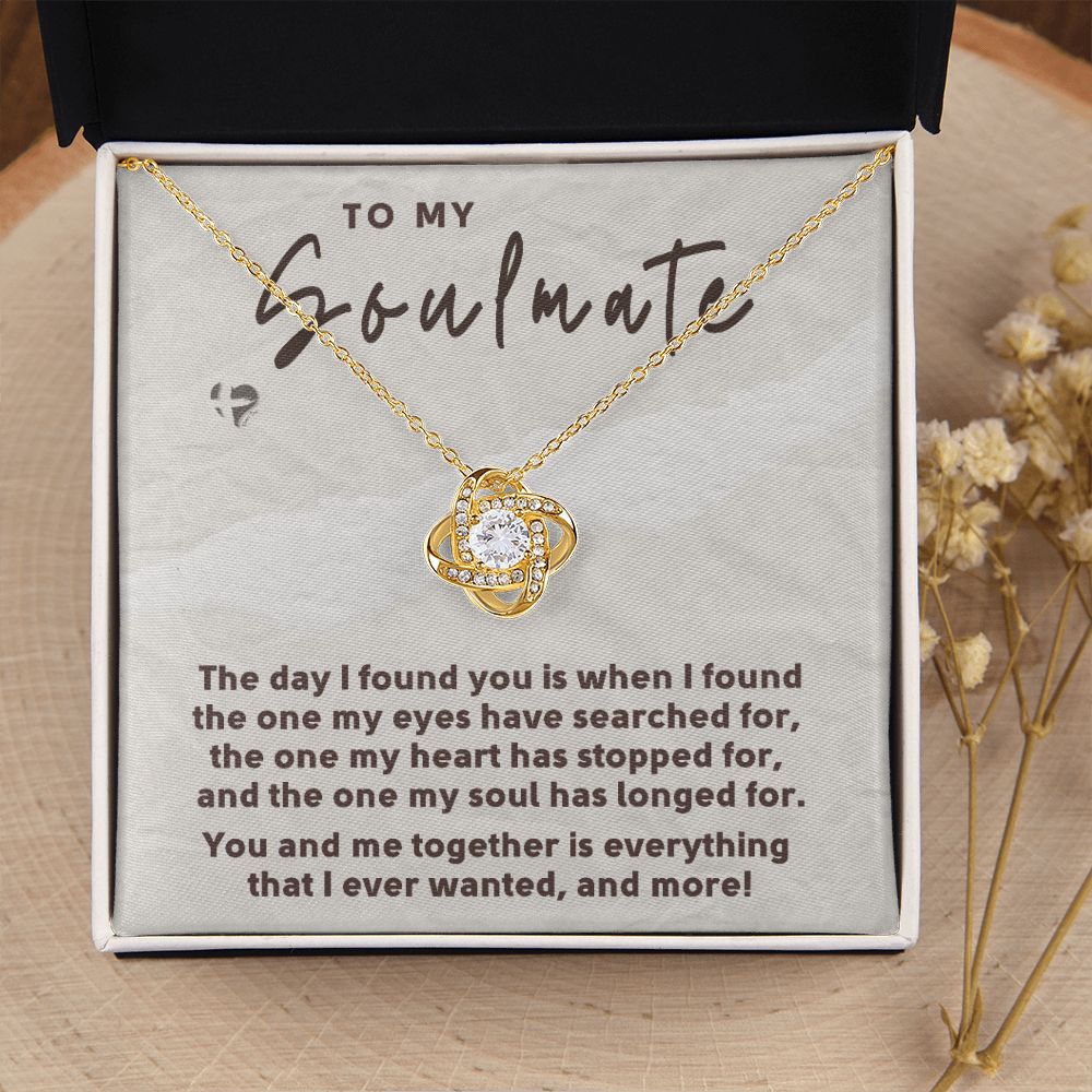 Soulmate - The Day I Found You - Love Knot HGF#171LK Jewelry 18K Yellow Gold Finish Standard Box 