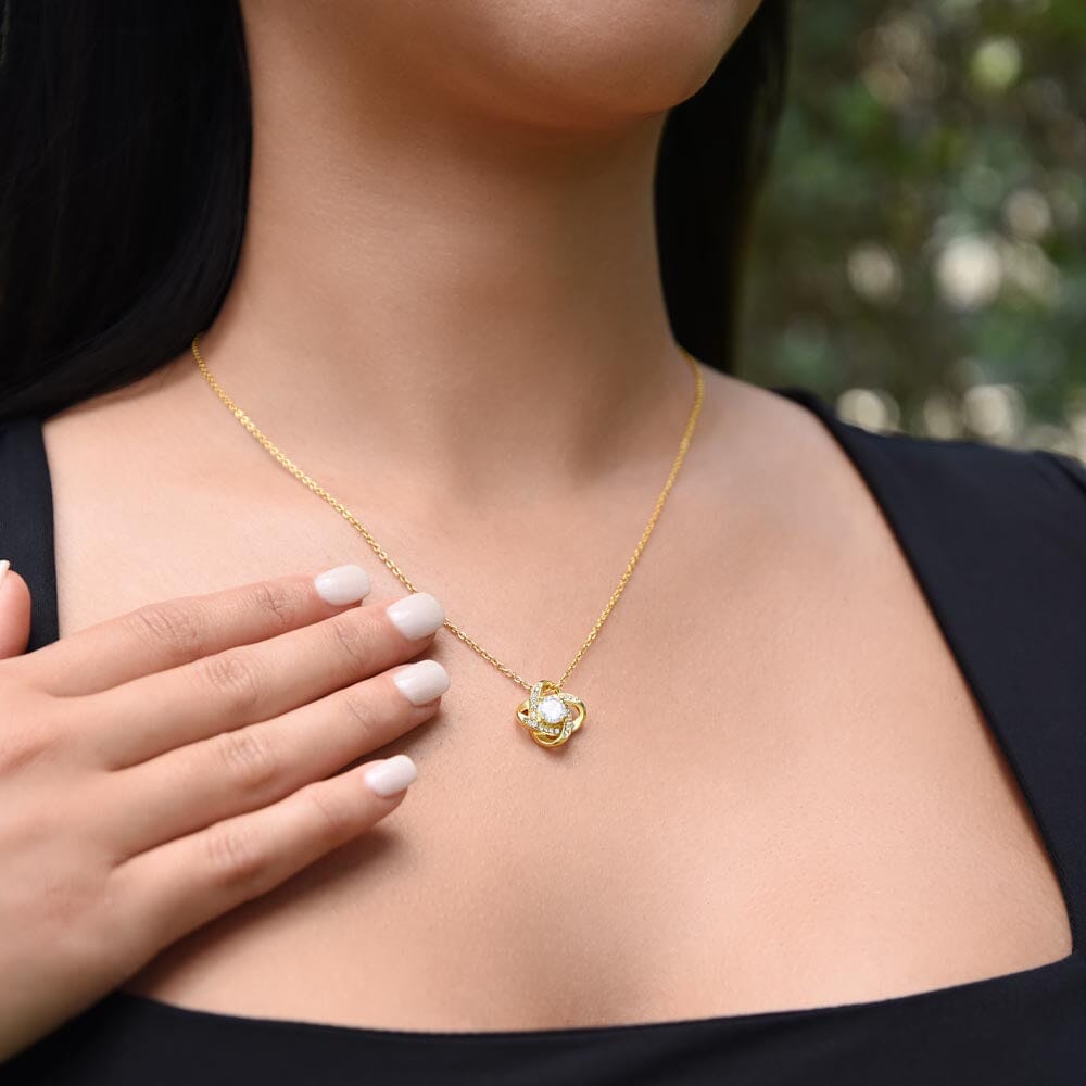Soulmate - Love You Longer - Love Knot Necklace HGF#068RLK Jewelry 