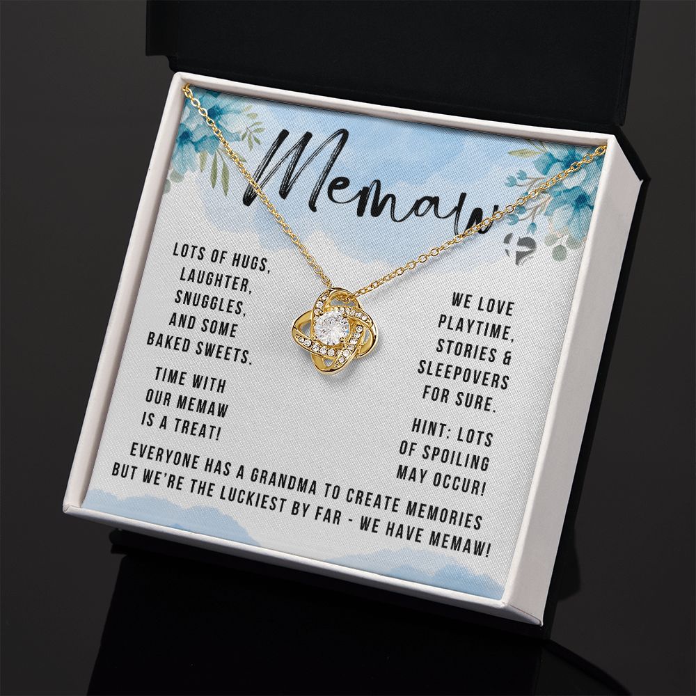 Memaw - The Luckiest By Farpng Love Knot S&G HGF#149LK Jewelry 