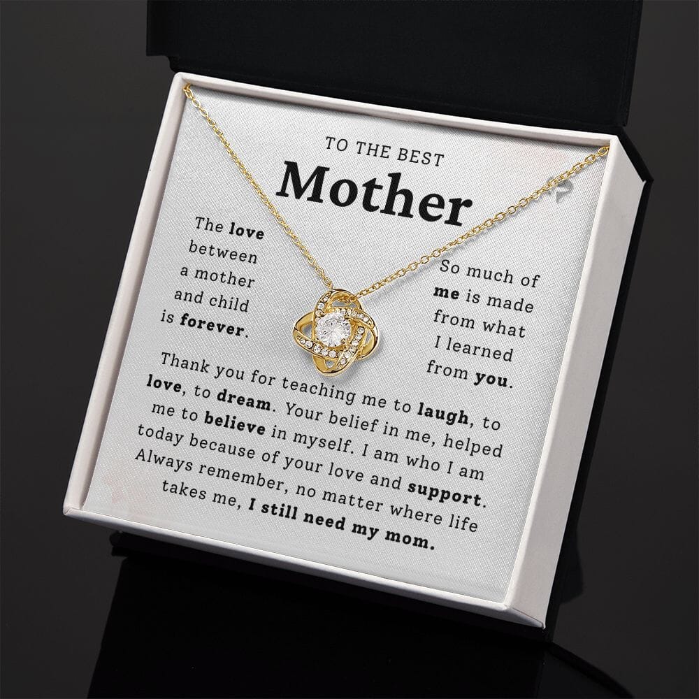 Mom - I Still Need You - Love Knot Necklace HGF#248LK Jewelry 