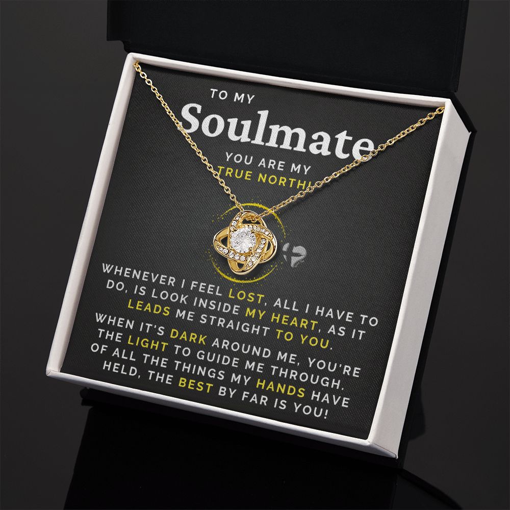 Soulmate - My True North - Love Knot Necklace HGF#001RLK
