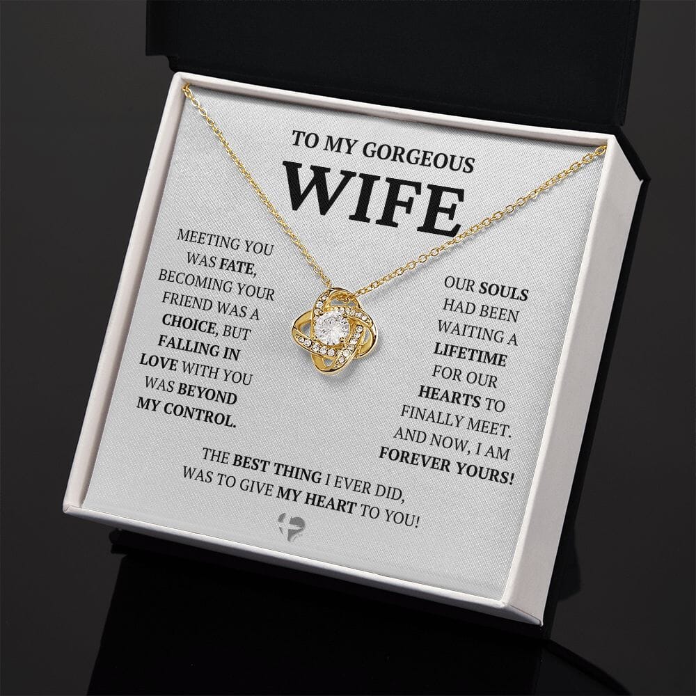 Wife - Lifetime of Love - Love Knot Necklace HGF#228LK-P2V6 Jewelry 