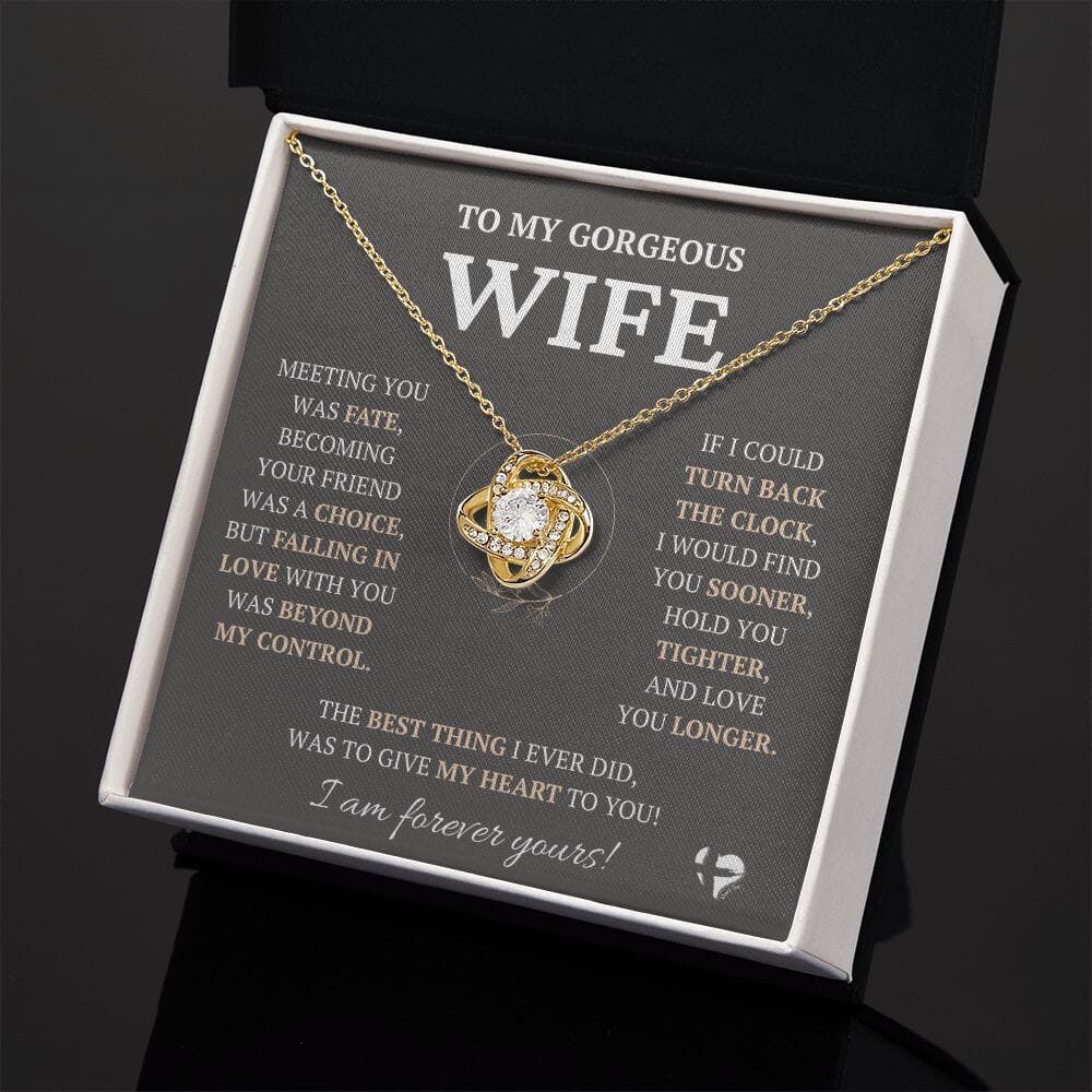 Gorgeous Wife - Beyond Fate - Love Knot Necklace HGF#228LK-P2V9 Jewelry 