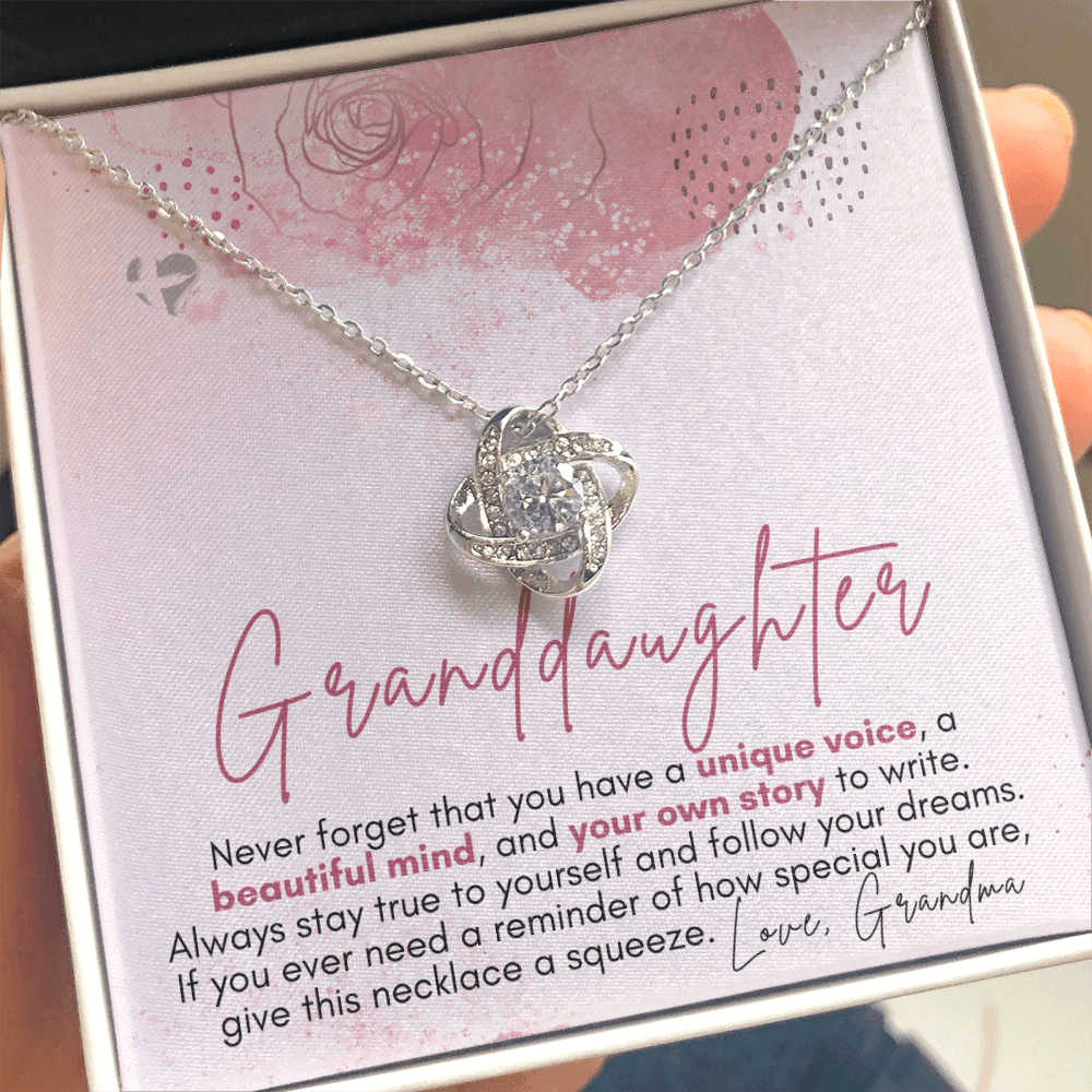 Granddaughter Keepsake - Write Your Own Story - Love Knot S&G HGF#131LKb2 Jewelry 