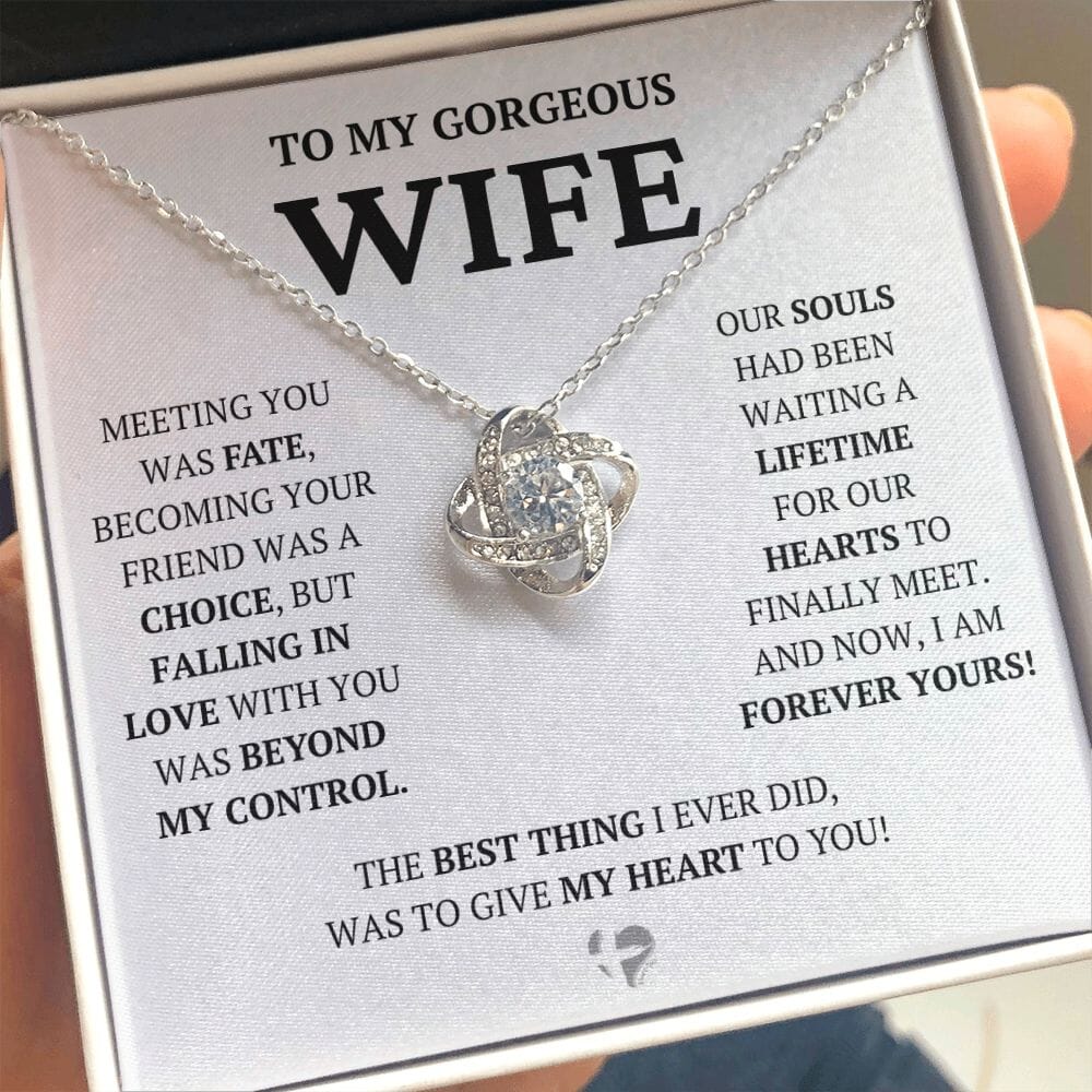 Wife - Lifetime of Love - Love Knot Necklace HGF#228LK-P2V6 Jewelry 