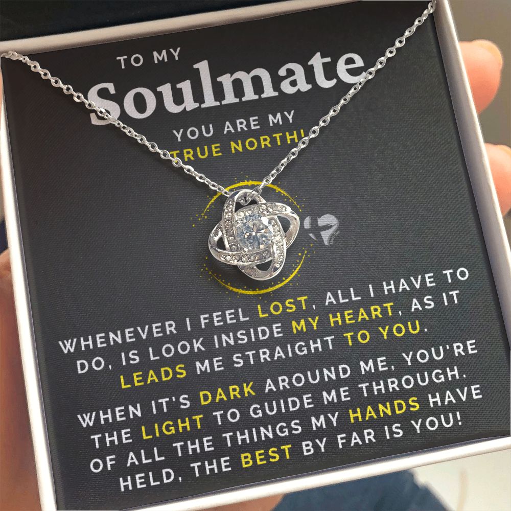 Soulmate - My True North - Love Knot Necklace HGF#001RLK