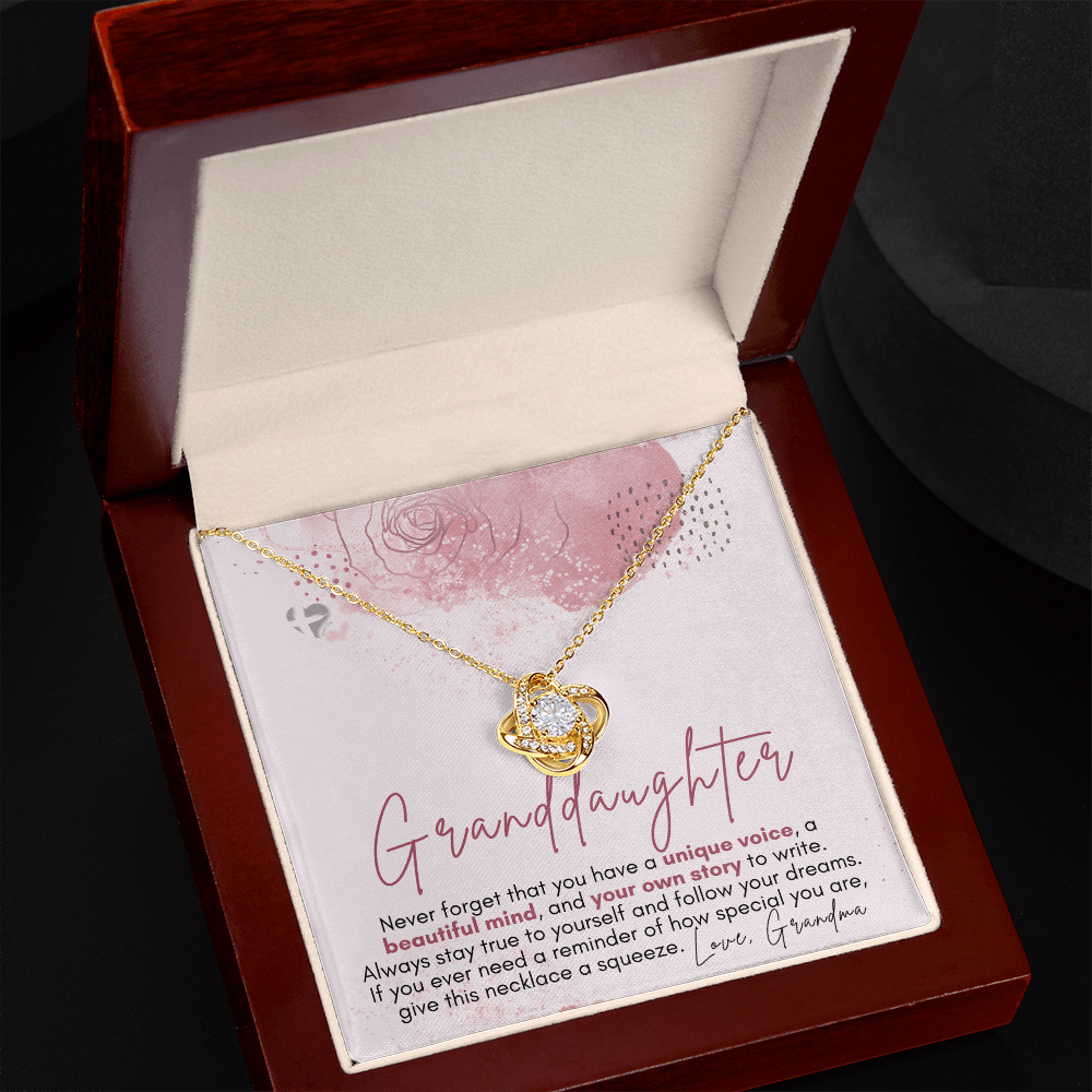 Granddaughter Keepsake - Write Your Own Story - Love Knot S&G HGF#131LKb2 Jewelry 