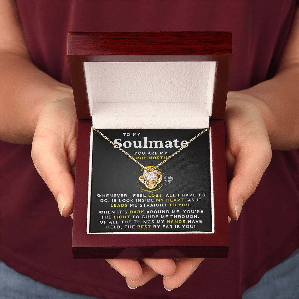 Soulmate - My True North - Love Knot Necklace HGF#001RLK