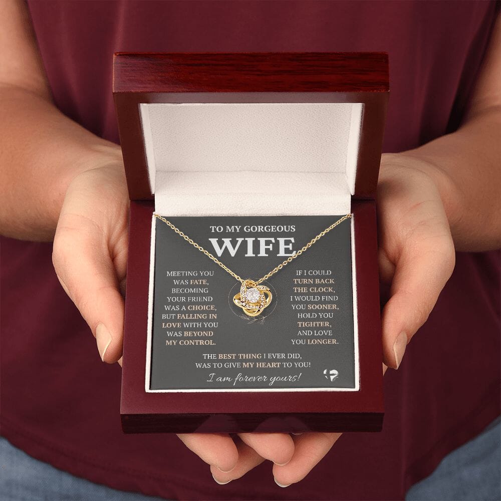 Gorgeous Wife - Beyond Fate - Love Knot Necklace HGF#228LK-P2V9 Jewelry 