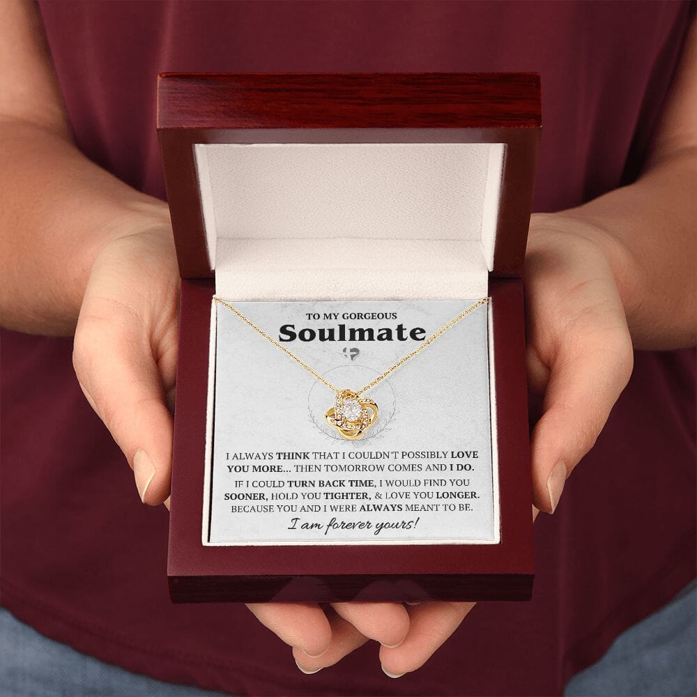 Soulmate - Love You Longer - Love Knot Necklace HGF#068RLK Jewelry 