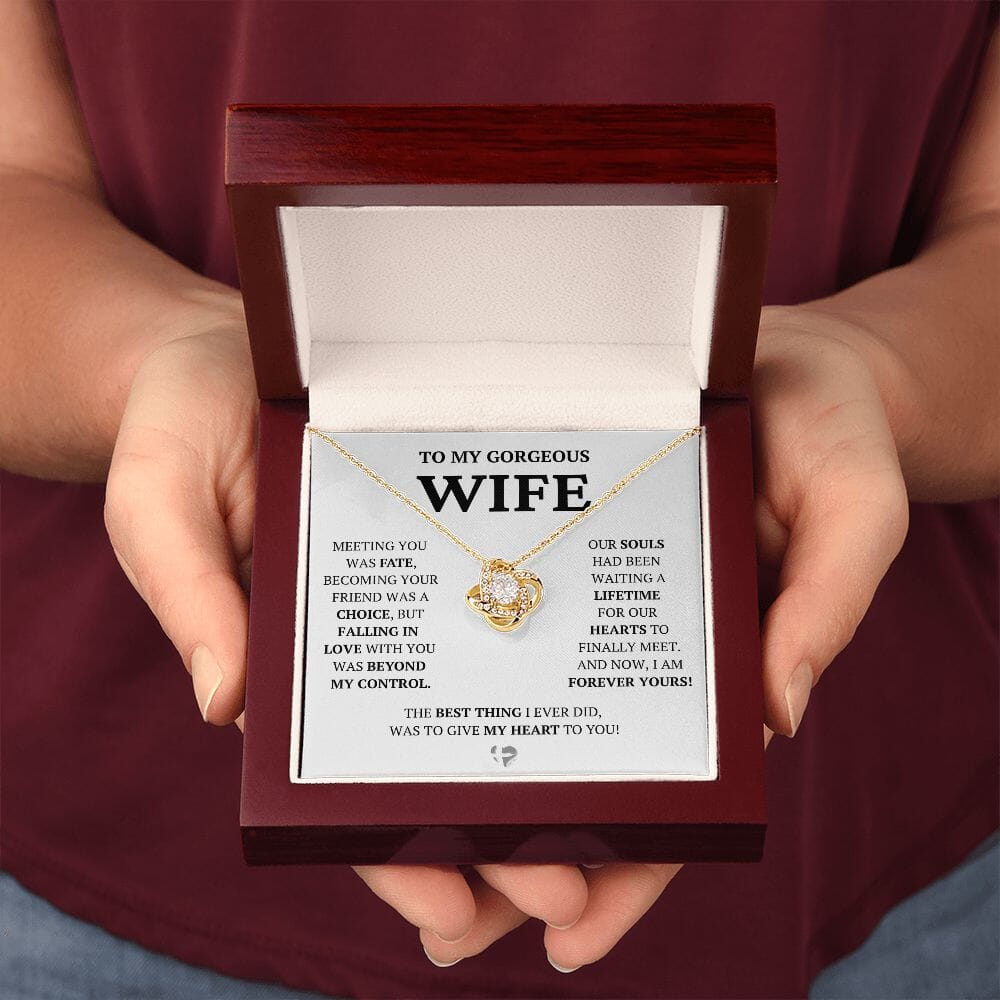 Wife - Lifetime of Love - Love Knot Necklace HGF#228LK-P2V6 Jewelry 