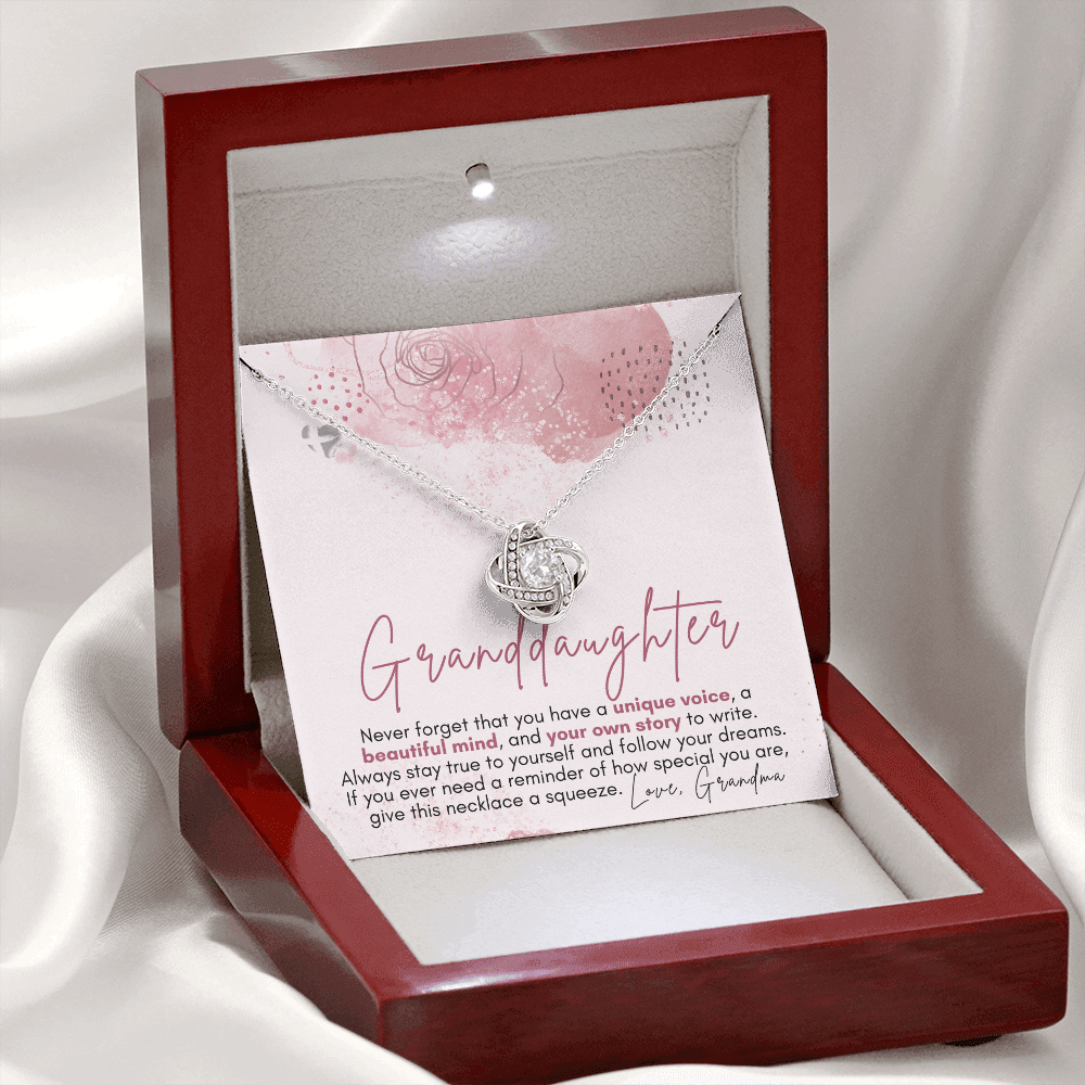 Granddaughter Keepsake - Write Your Own Story - Love Knot S&G HGF#131LKb2 Jewelry 