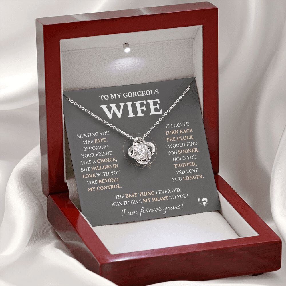 Gorgeous Wife - Beyond Fate - Love Knot Necklace HGF#228LK-P2V9 Jewelry 