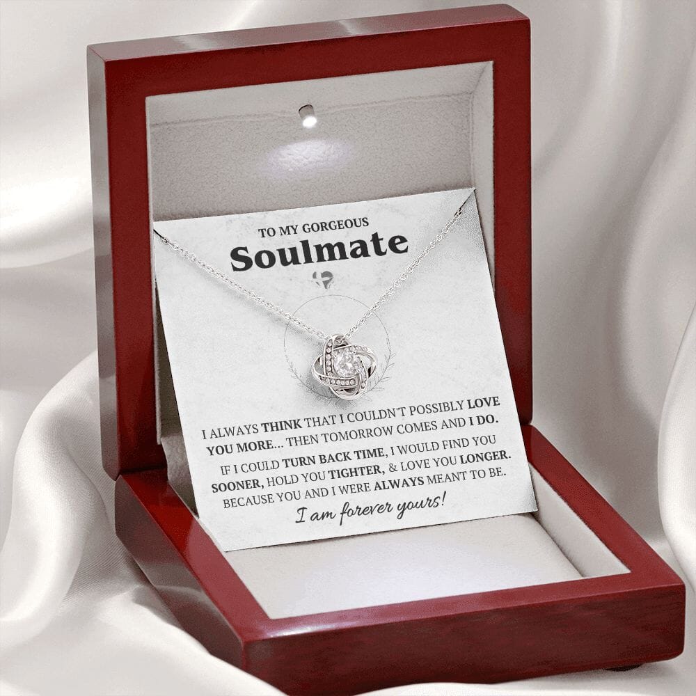 Soulmate - Love You Longer - Love Knot Necklace HGF#068RLK Jewelry 