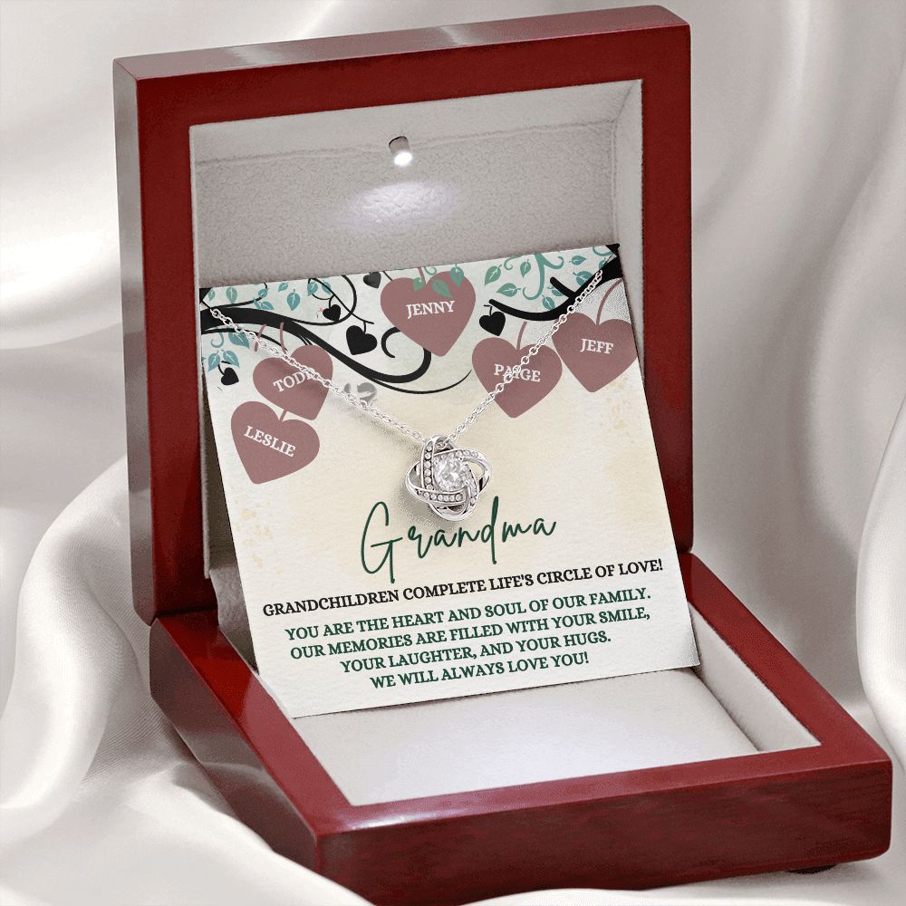 Grandma's Circle of Love - Personalized Gift - Love Knot HGF#172LK Jewelry 