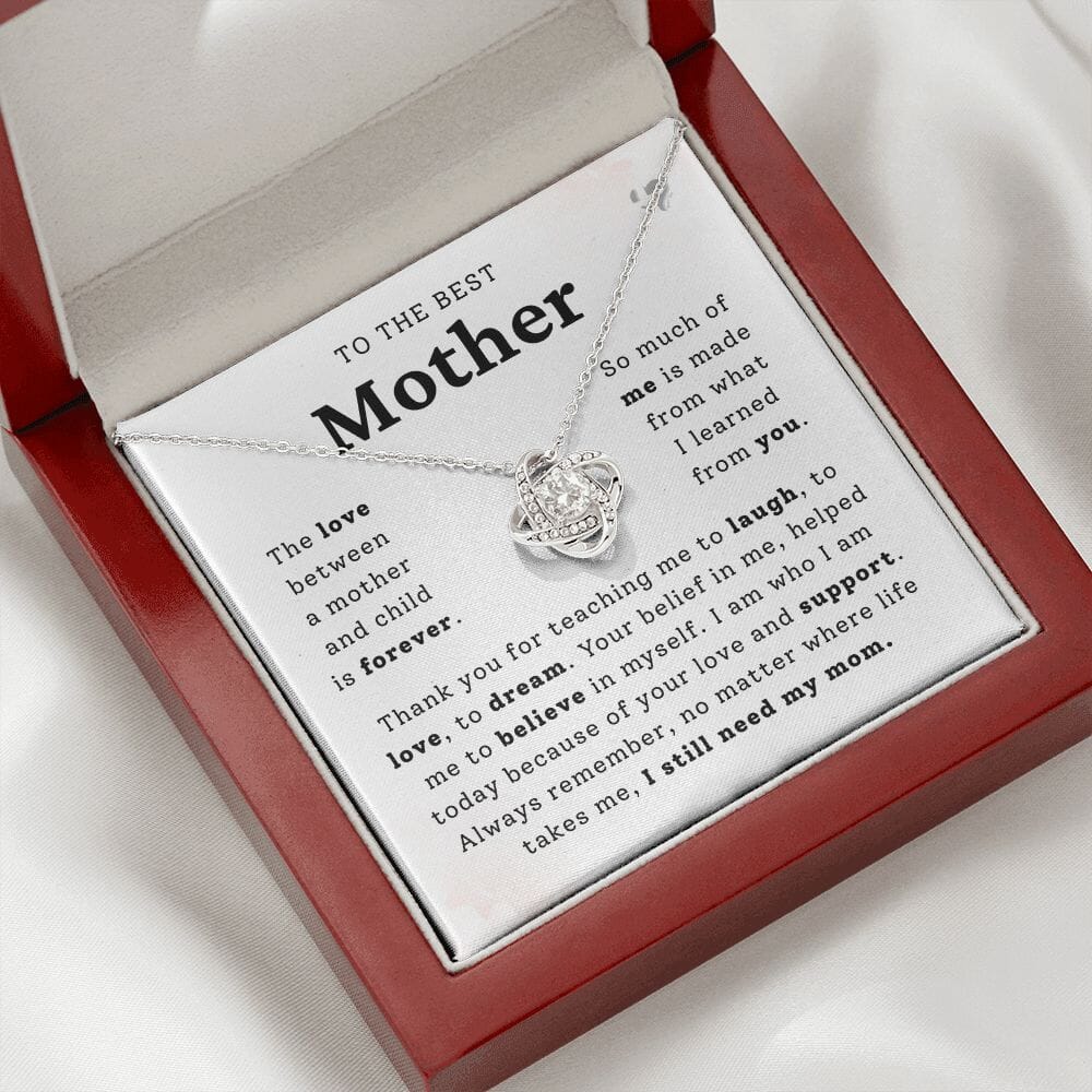 Mom - I Still Need You - Love Knot Necklace HGF#248LK Jewelry 