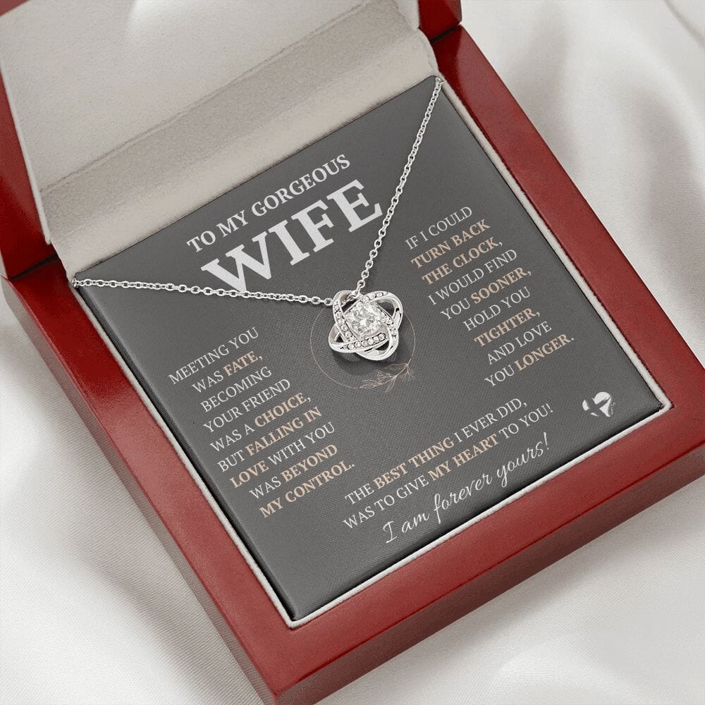 Gorgeous Wife - Beyond Fate - Love Knot Necklace HGF#228LK-P2V9 Jewelry 