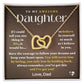 HGF#229IHv2 Daughter - You've Got This pop Interlock Hearts S&G Jewelry 18K Yellow Gold Finish Standard Box 
