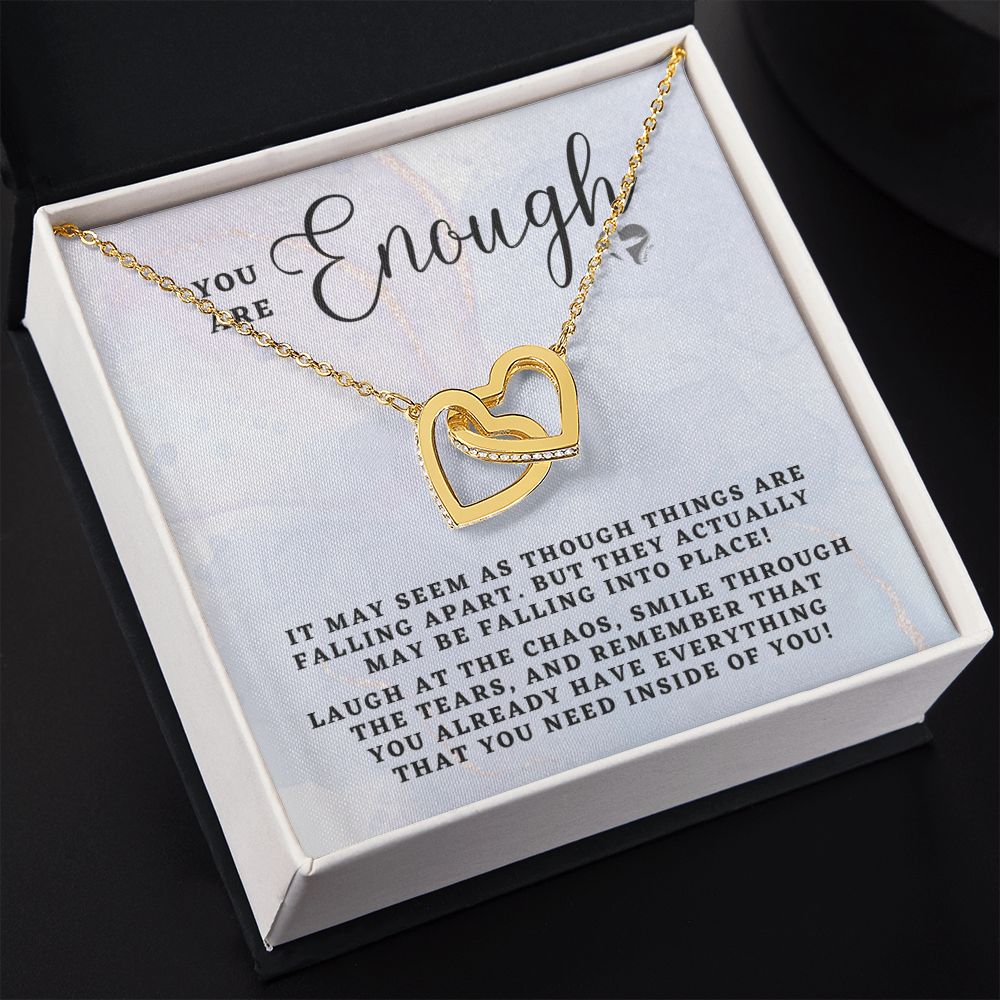 You Are Enough - Interlocking Hearts HGF#161IH Jewelry 