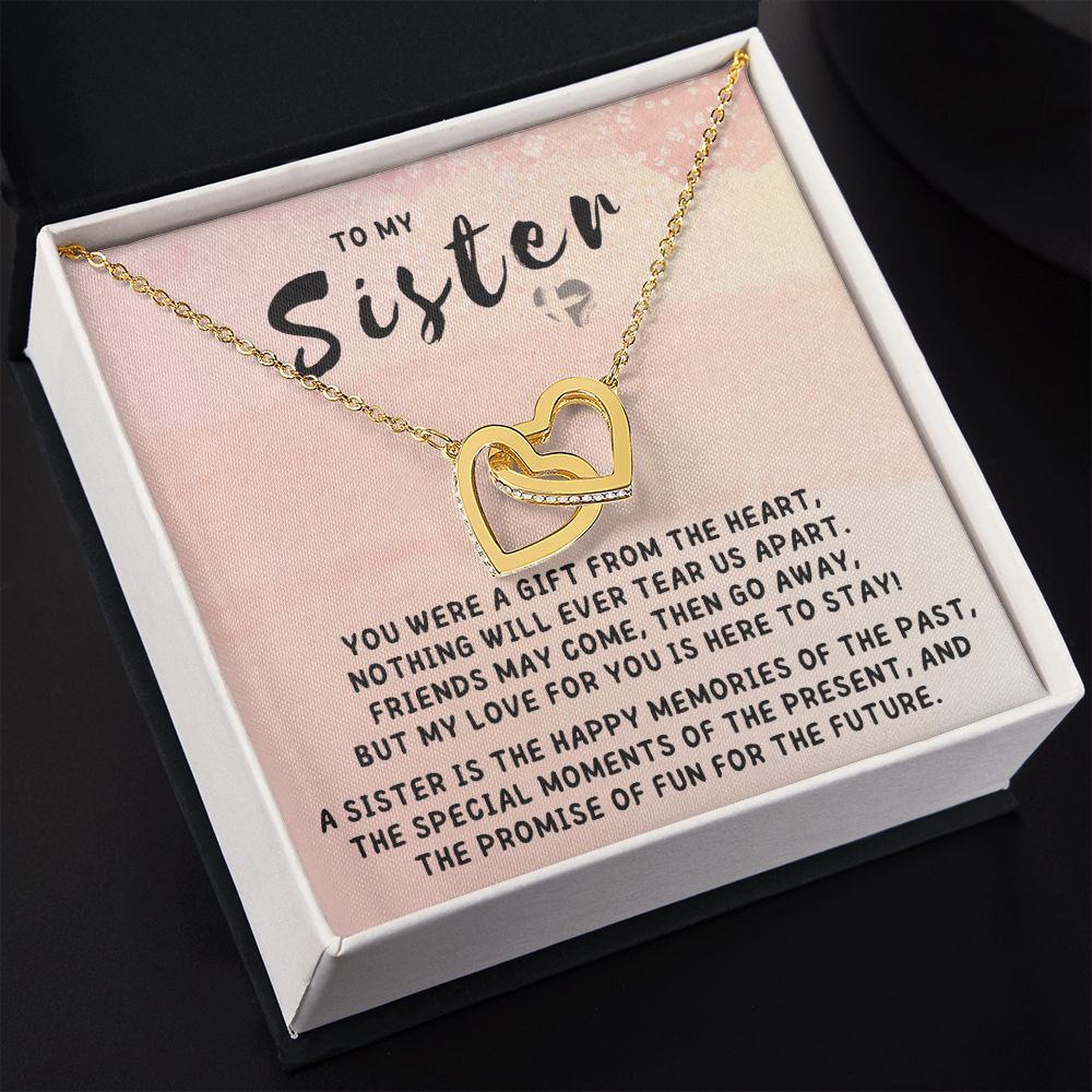 Sister - A Gift From The Heart - Interlocking Hearts HGF#174IH Jewelry 