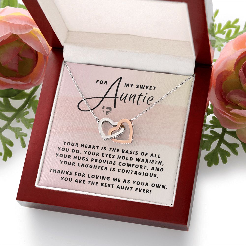 To My Auntie - You're All Heart - Interlocking Hearts HGF#151IH Jewelry 