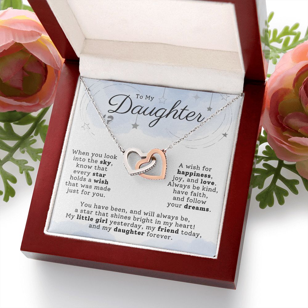 Daughter - A Star In My Heart - Interlocking Hearts HGF#197b2IH Jewelry 