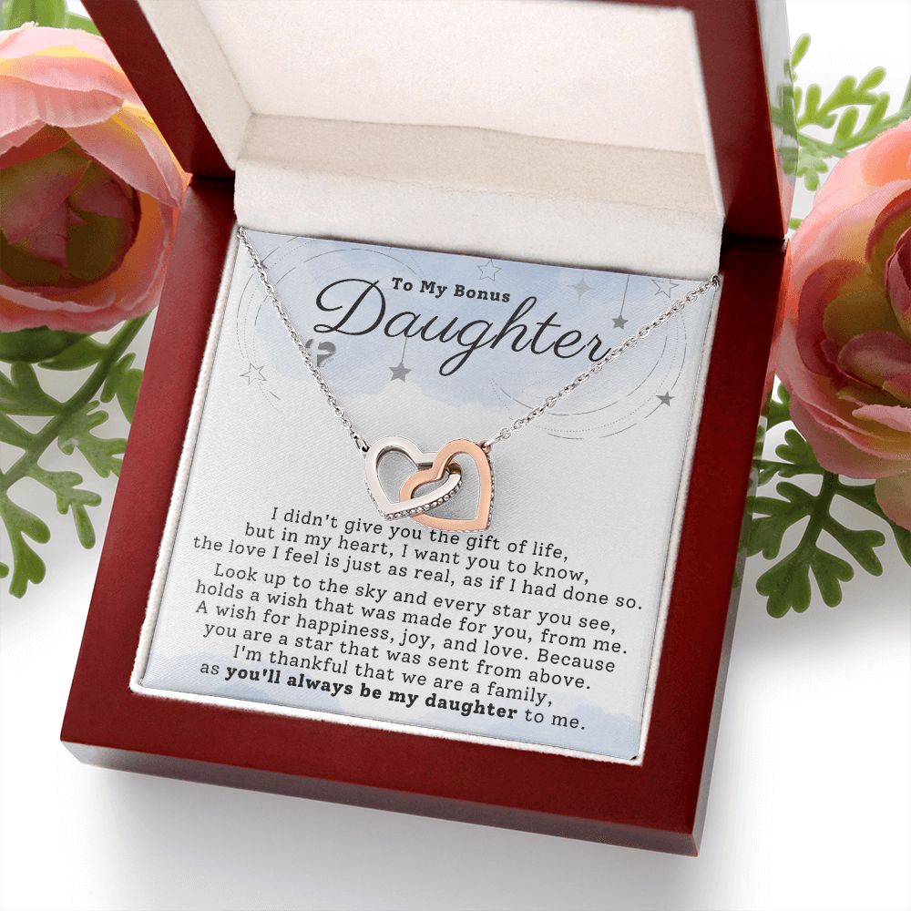 Bonus Daughter - My Love Is Real - Interlocking Hearts HGF#198IH Jewelry 